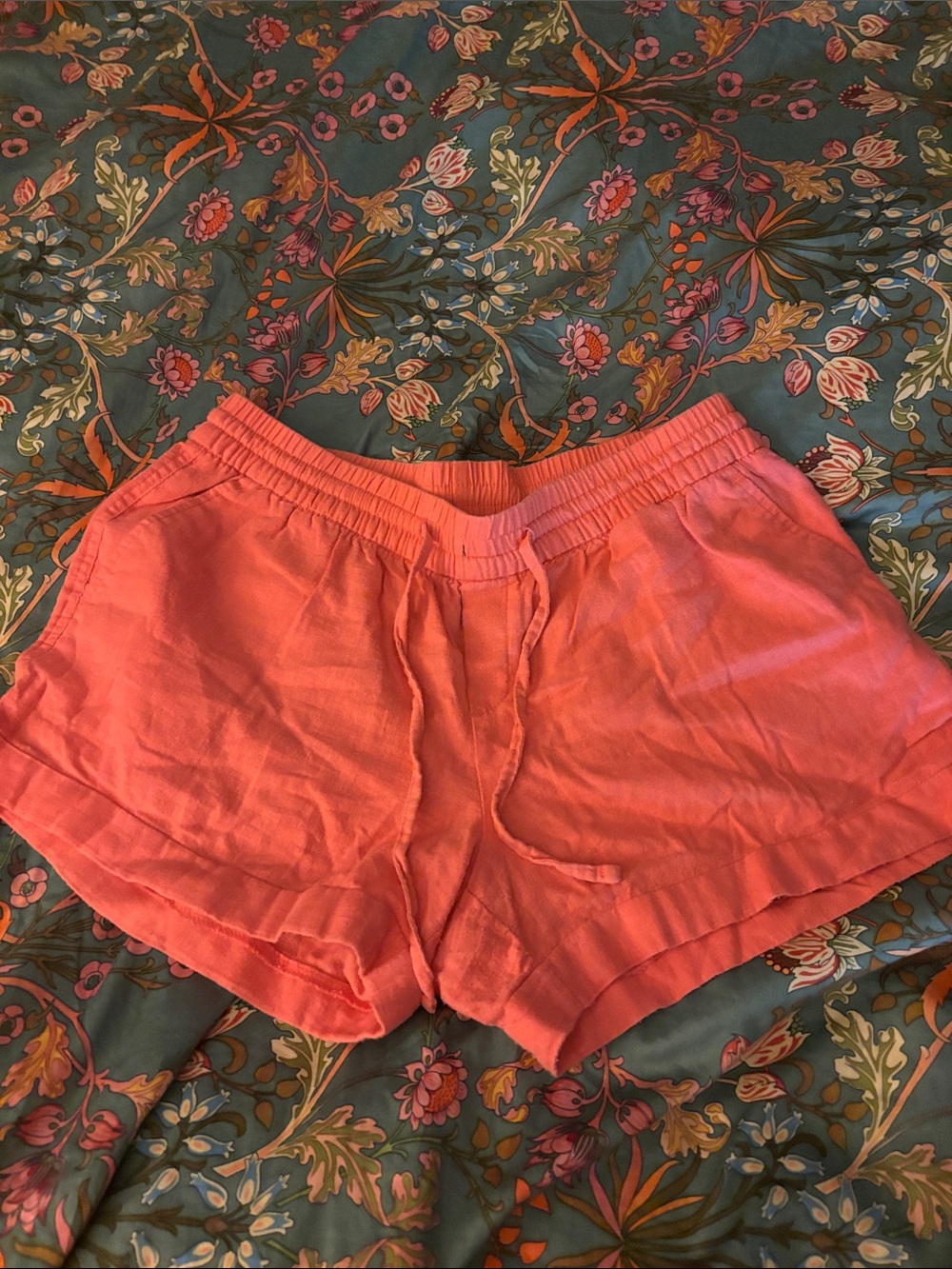 Old Navy Coral Drawstring Athletic Shorts
